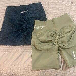 ECHT APPAREL scrunch butt athletic workout shorts
